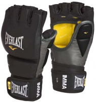 перчатки для mma everlast grappling l, xl серо-черные