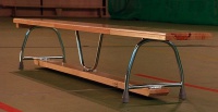 скамейка гимнастическая polsport 250х22х30см металлические ножки