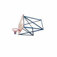 ферма для щита баскетбольного игрового, вынос 1,5 м, цельная м194
