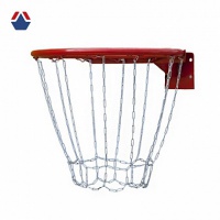 кольцо баскетбольное №7 стандарт olimpciti антивандальное с металлической сеткой мк-02028
