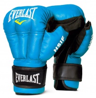 перчатки для рукопашного боя everlast hsif leather 12 унций, синие